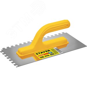STAYER 130 х 270 мм, зуб 8 х 8 мм, штукатурная гладилка (08012-08)