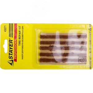 STAYER 5 шт, жгуты для ремонта бескамерных шин (43271)