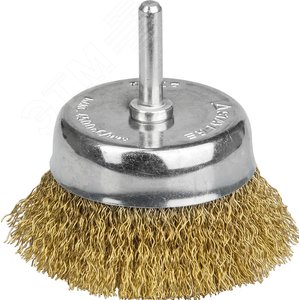 STAYER 75 мм, витая латунированная стальная проволока, 0.3 мм, чашечная щетка для дрели, Professional (35117-075)