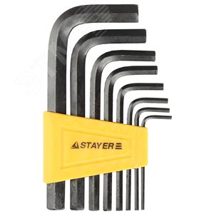 STAYER STANDARD, 8 шт, набор имбусовых ключей (27405-H8)