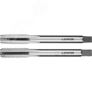STAYER M8 х 1.25, 2 шт, комплект метчиков (28025-08-1.25-H2)