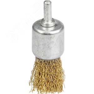 STAYER 24 мм, витая стальная латунированная проволока 0.3 мм, щетка кистевая для дрели (35113-24)