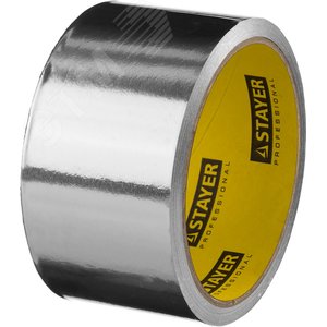 STAYER ProTape, 50 мм, 10 м, до 120 °С, самоклеящаяся алюминиевая лента, Professional (12268-50-10)