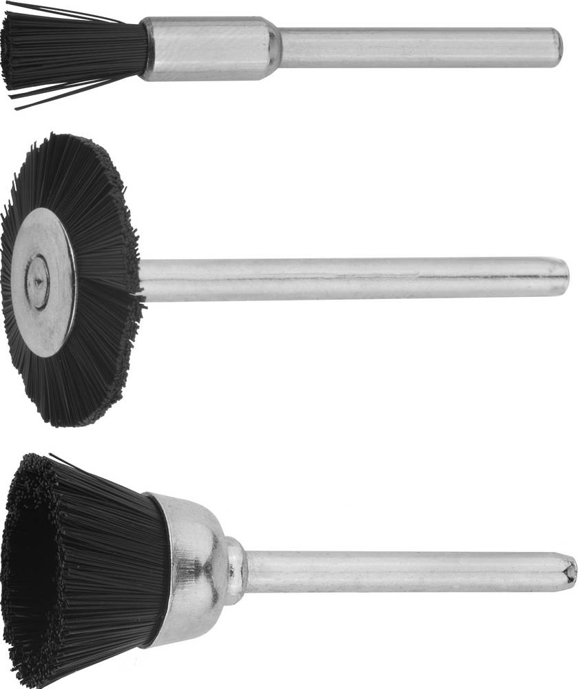 STAYER 3 шт., набор щеток нейлоновых для гравёра (29914-H3)