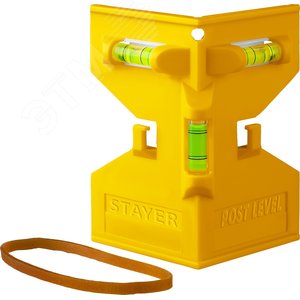 STAYER POST LEVEL, магнитный уровень-угольник (3456)