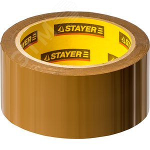 STAYER 48 мм, 60 м, 45 мкм, коричневая, клейкая лента (1207-50)