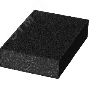 STAYER Р120, 100 х 68 х 26 мм, водостойкая, четырехсторонняя шлифовальная губка (3560-1)