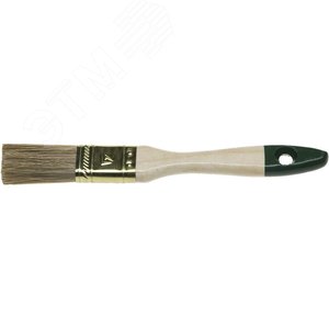STAYER LASUR, 25 мм, 1″, смешанная щетина, деревянная ручка, для высокотекучих ЛКМ, плоская кисть (01031-25)