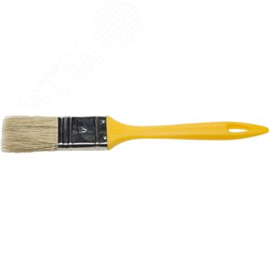 STAYER UNIVERSAL, 25 мм, 1″, светлая натуральная щетина, пластмассовая ручка, для воднодисперсионных и акриловых ЛКМ, плоская кисть (0107-25)