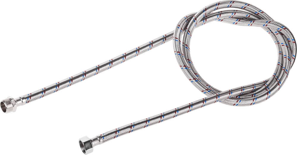 STAYER 1/2″, 2 м, гайка-штуцер, гибкая подводка для воды, Professional (51015-G/S-200)