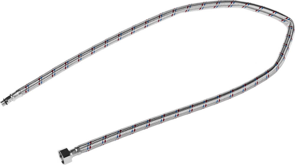 STAYER 1/2″, 1 м, гайка-штуцер, гибкая подводка с укороченным штуцером для смесителей, Professional (51016-100)