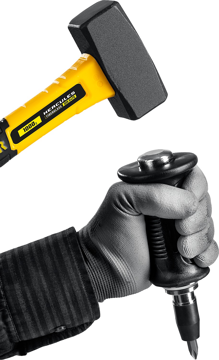 STAYER Hercules, 8 предм., ударно-поворотная отвертка, Professional (25663-H4)