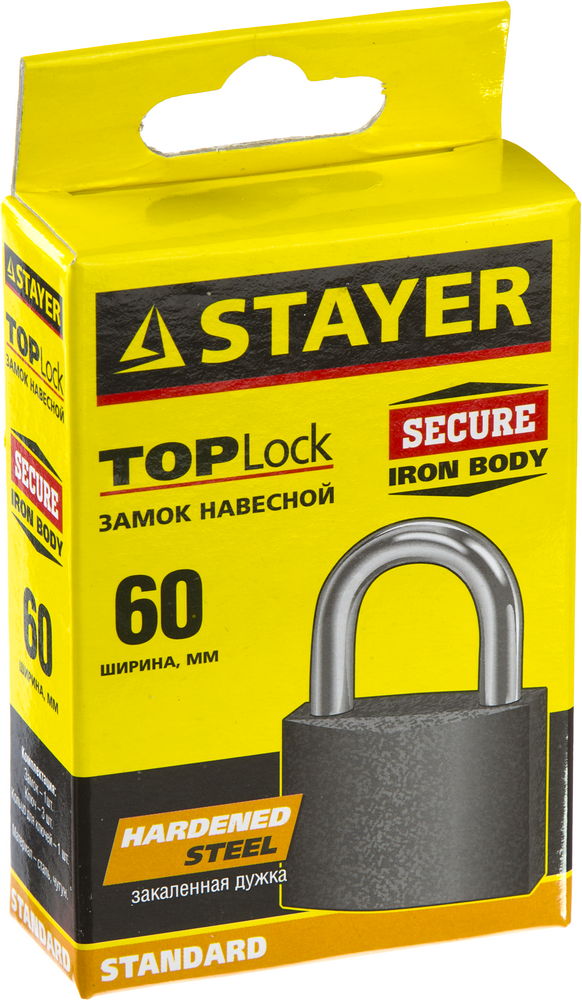 STAYER 60 мм, навесной замок (37160-60)
