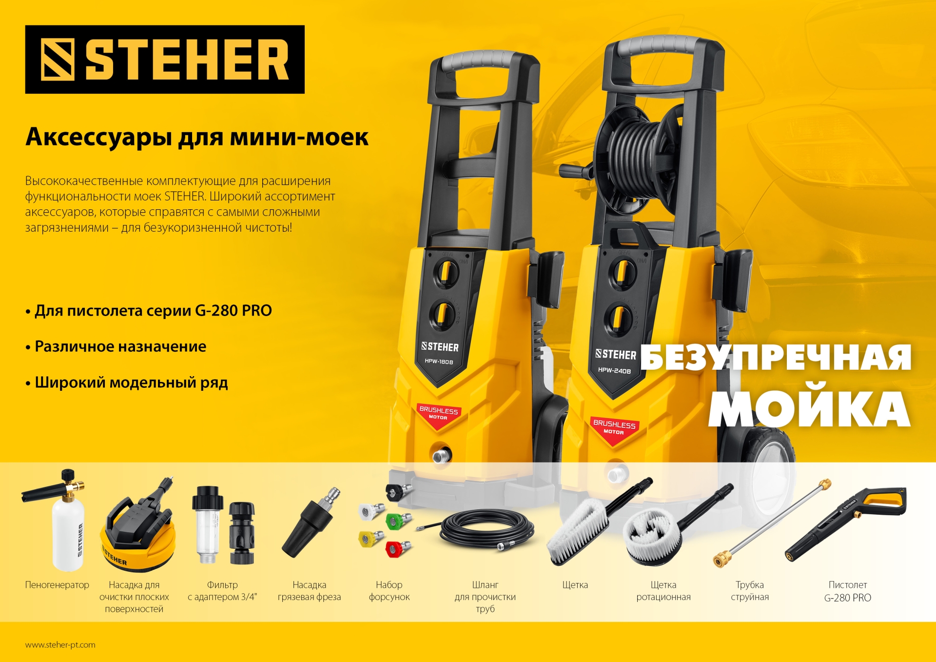 STEHER пистолет для минимоек G-280 PRO (75410-280)