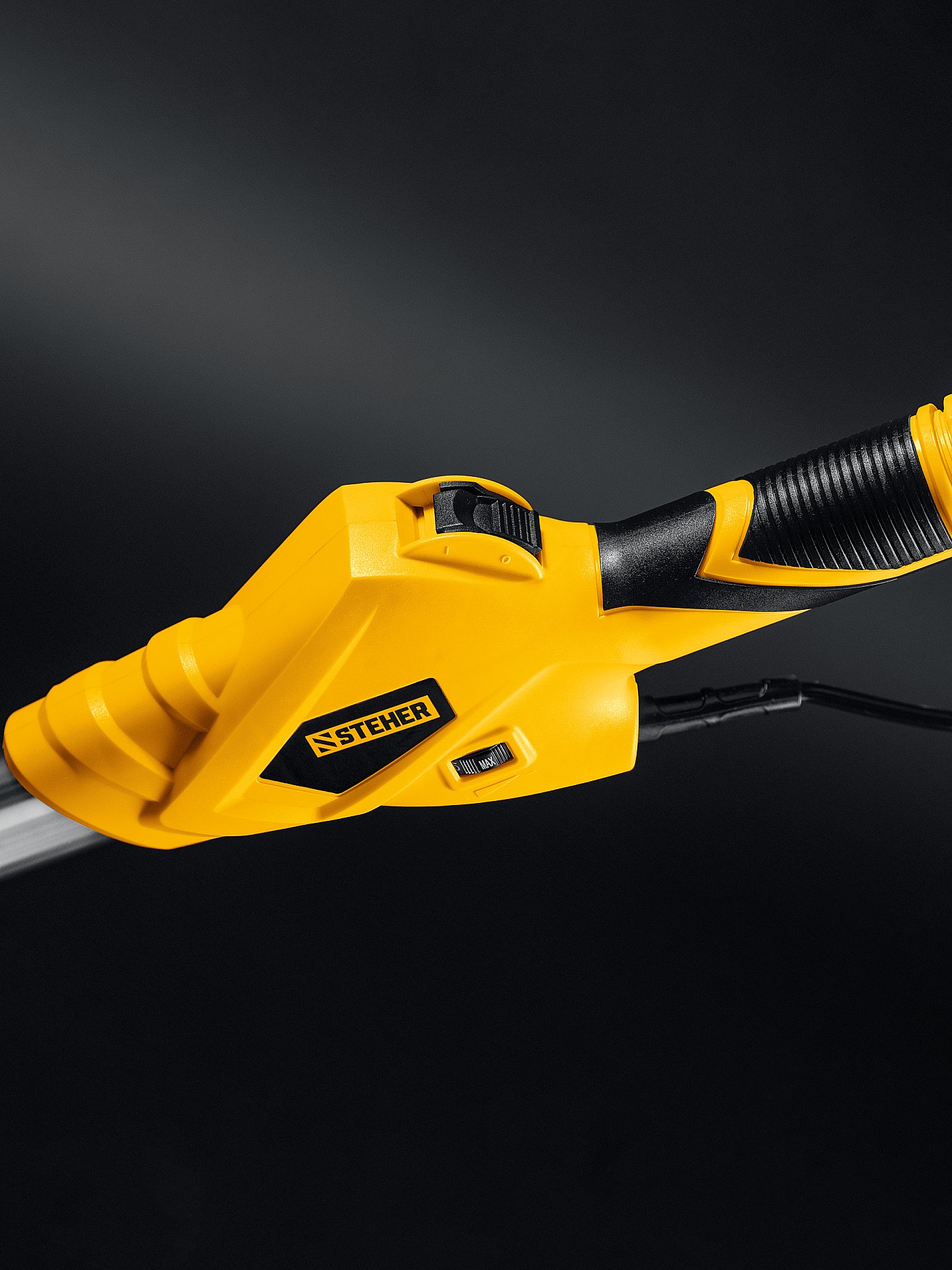 STEHER d225 мм, 800 Вт, сменные основания, подсветка, шлифовальная машина для стен (жираф) (DWC-800)