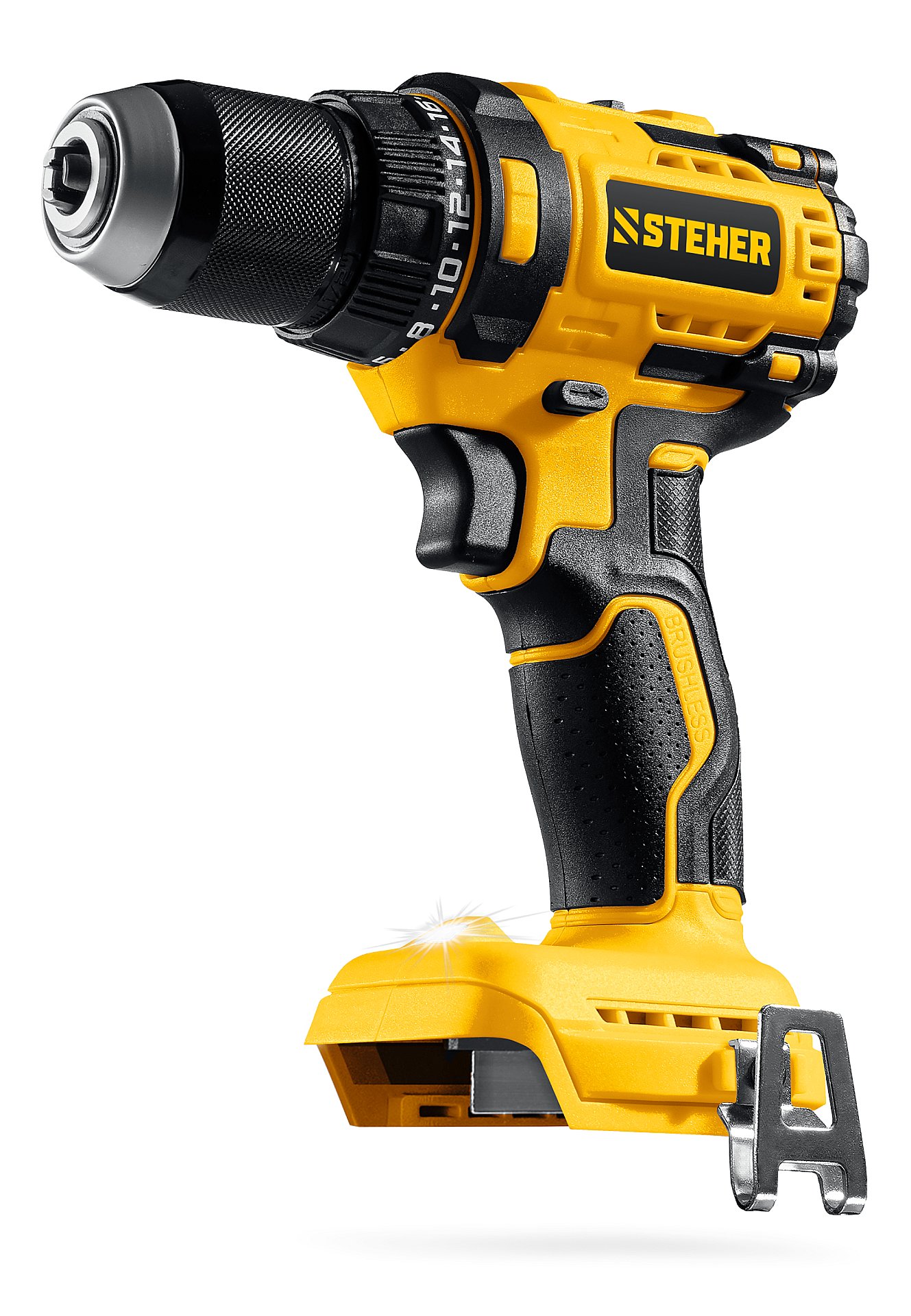 STEHER 20 В, 65 Н·м, без АКБ (LMS), бесщеточная дрель-шуруповерт (CB-65)