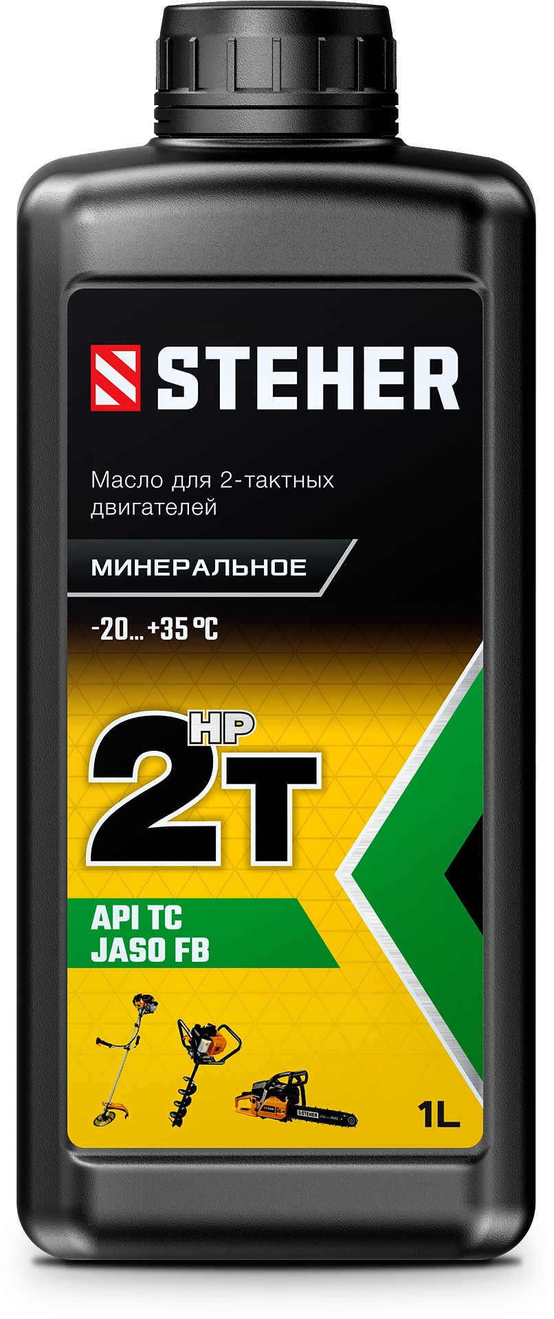 STEHER 2T-HP, 1 л, минеральное масло для 2-тактных двигателей (76003-1)
