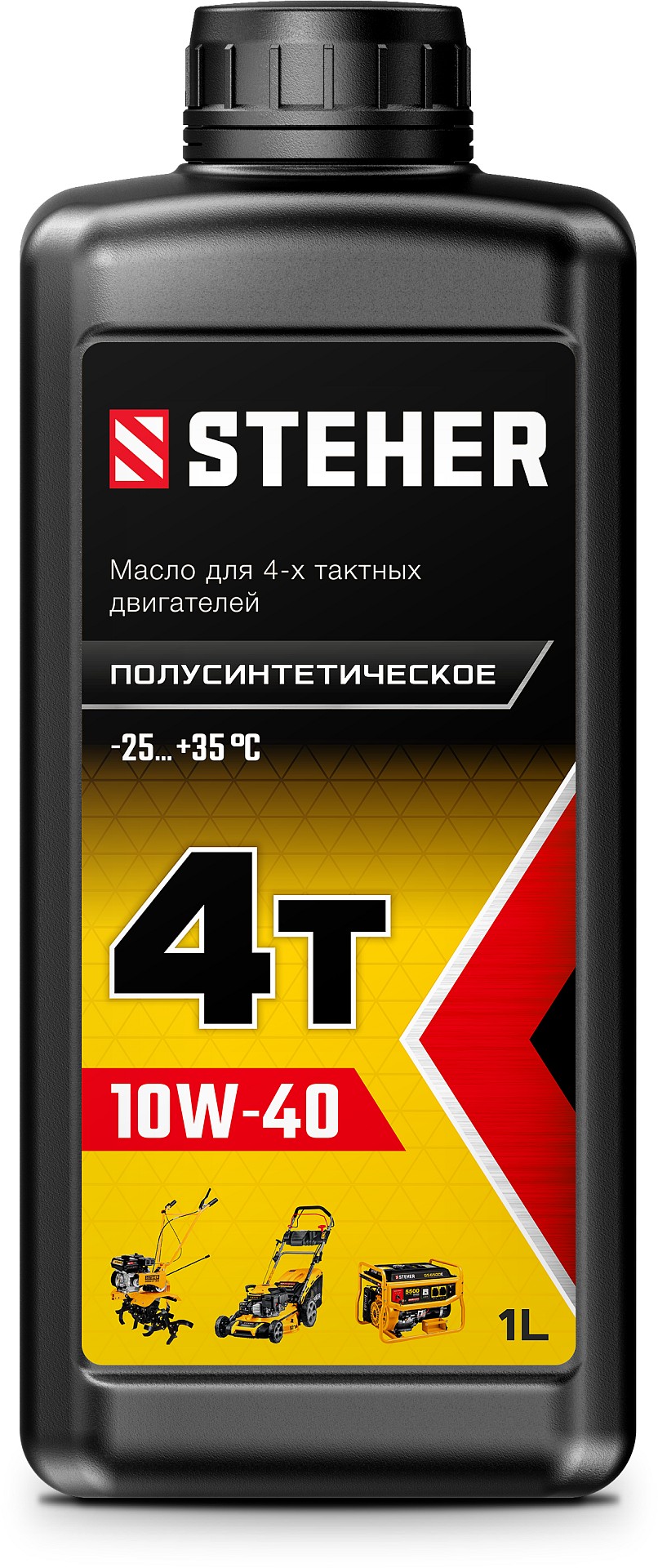 STEHER 4Т-10W40, 1 л, полусинтетическое масло для 4-тактных двигателей (76013-1)