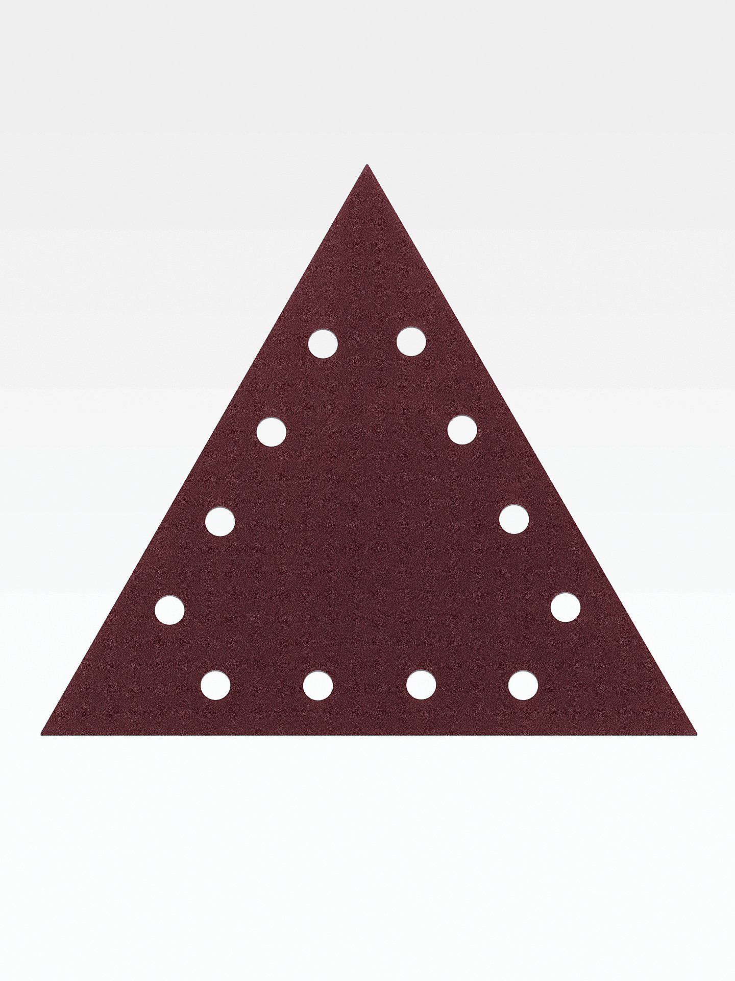 STEHER GIRAFFE T-285 мм, Р320, шлифовальный треугольник на липучке, 12 отв., 5 шт. (35683-320)