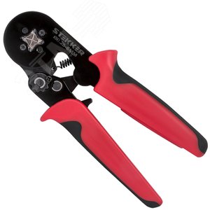 Кримпер для обжима втулочных наконечников d0,25-10мм красный