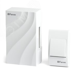 Звонок с кнопкой электромеханический проводной, 230V белый 119х70х37мм, DB-102