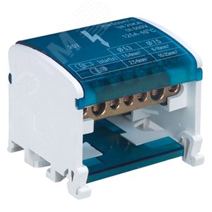 Шины на DIN-рейку в корпусе(кросс-модуль) 2х7 L+PEN Stekker