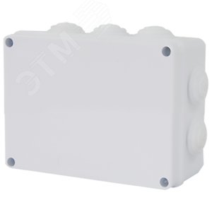 Коробка разветвительная 150*110*70 мм, 10 мембранных вводов, IP65, светло-серая, EBX30-03-65