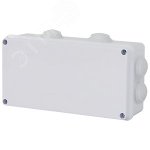 Коробка разветвительная 200*100*70 мм, 8 мембранных вводов, IP65, светло-серая, EBX30-04-65
