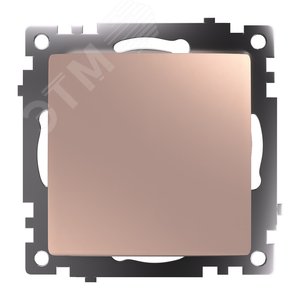 Переключатель перекрестный одноклавишный (механизм) 250В 10А серия Катрин шампань STEKKER