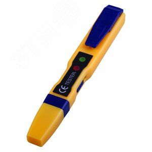 Тестер напряжения бесконтактный до 1000V, желтый,
