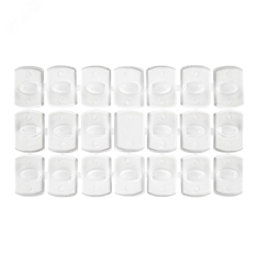 Крючок для крепежа провода на клейкой основе 18x14мм (упаковка 20 шт) STEKKER