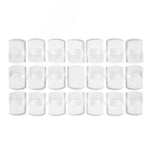 Крючок для крепежа провода на клейкой основе 18x14мм (упаковка 20 шт) STEKKER