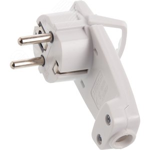 Вилка угловая плоская с кольцом с/з, белый,