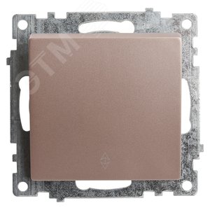 Переключатель 1-клавишный (механизм), 250В, 10A, серия Катрин, шампань