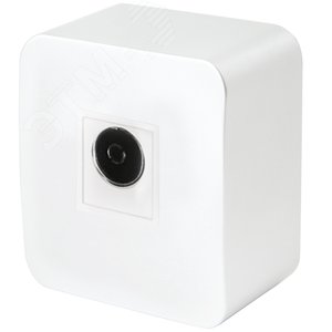 Розетка телевизионная 75 Ом 5-862МГц серия София белый STEKKER