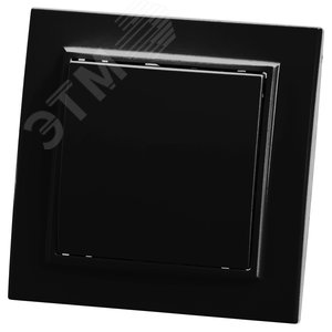 Выключатель одноклавишный, 250В, 10А, серия Эрна, черный Stekker