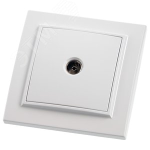 Розетка телевизионная, 75 Ом, 5-862МГц, серия Эрна, белый,