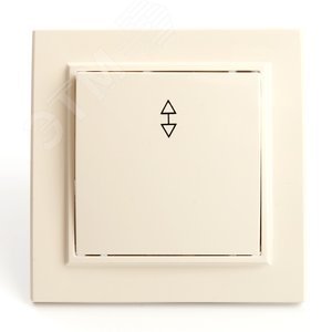 Переключатель одноклавишный, 250В, 10А, серия Эрна, слоновая кость Stekker