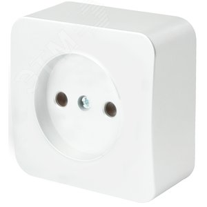 Розетка одноместная б/з 250В 10А серия София белый STEKKER