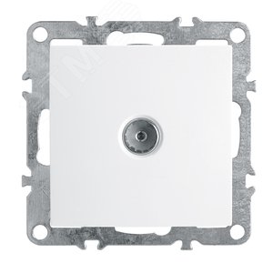 Розетка телевизионная (механизм), 75 Ом, 5-862МГц, серия Эрна, белый, Stekker