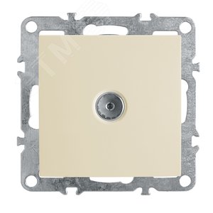 Розетка телевизионная (механизм), 75 Ом, 5-862МГц, серия Эрна, слоновая кость, Stekker