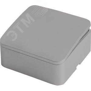 Выключатель 1-клавишный 250В 10А серия София серебро STEKKER