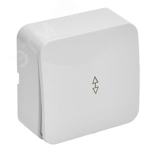 Переключатель 1-клавишный 250В 10А серия София белый STEKKER