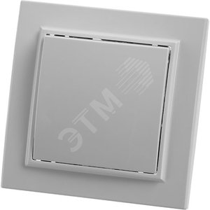 Выключатель 1-клавишный, 220V, 10А, белый, серия Эрна,