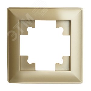 Рамка одноместная пластик серия Катрин золото STEKKER