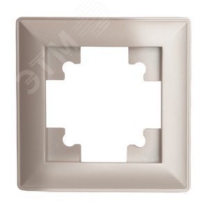 Рамка одноместная пластик серия Катрин шампань STEKKER