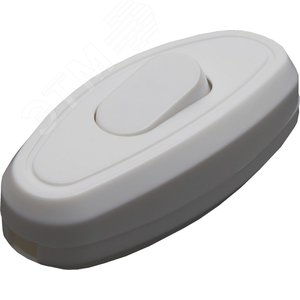 Выключатель электрический на шнур 250В, 10A, белый,