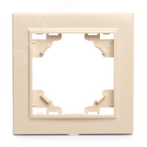 Рамка одноместная, серия Эрна, слоновая кость Stekker