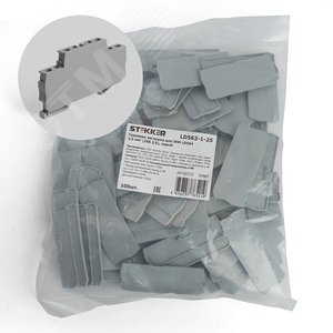 Торцевая заглушка для ЗНИ LD554 2,5 мм, серый