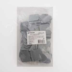 Торцевая заглушка для ЗНИ 4 мм (JXB 4-10), серый LD557-1-40